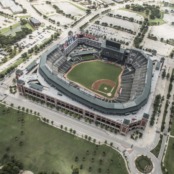 Helicopter Charter to Texas Rangers baseball game